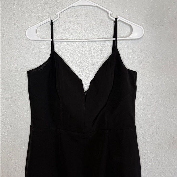 Bardot Kristen Flounce Mini Black Dress Size 14 - Picture 3 of 7